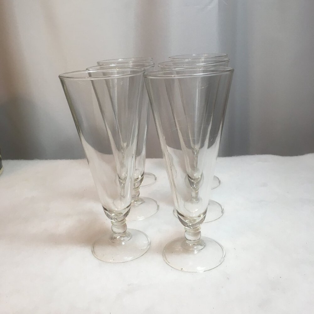 Vintage Beer Flutes OR Dessert Glasses             FREE SHIPPING